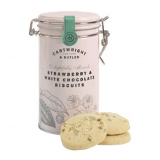 C&B STRAWBERRY & WHITE CHOCOLATE BISCUITS IN TIN